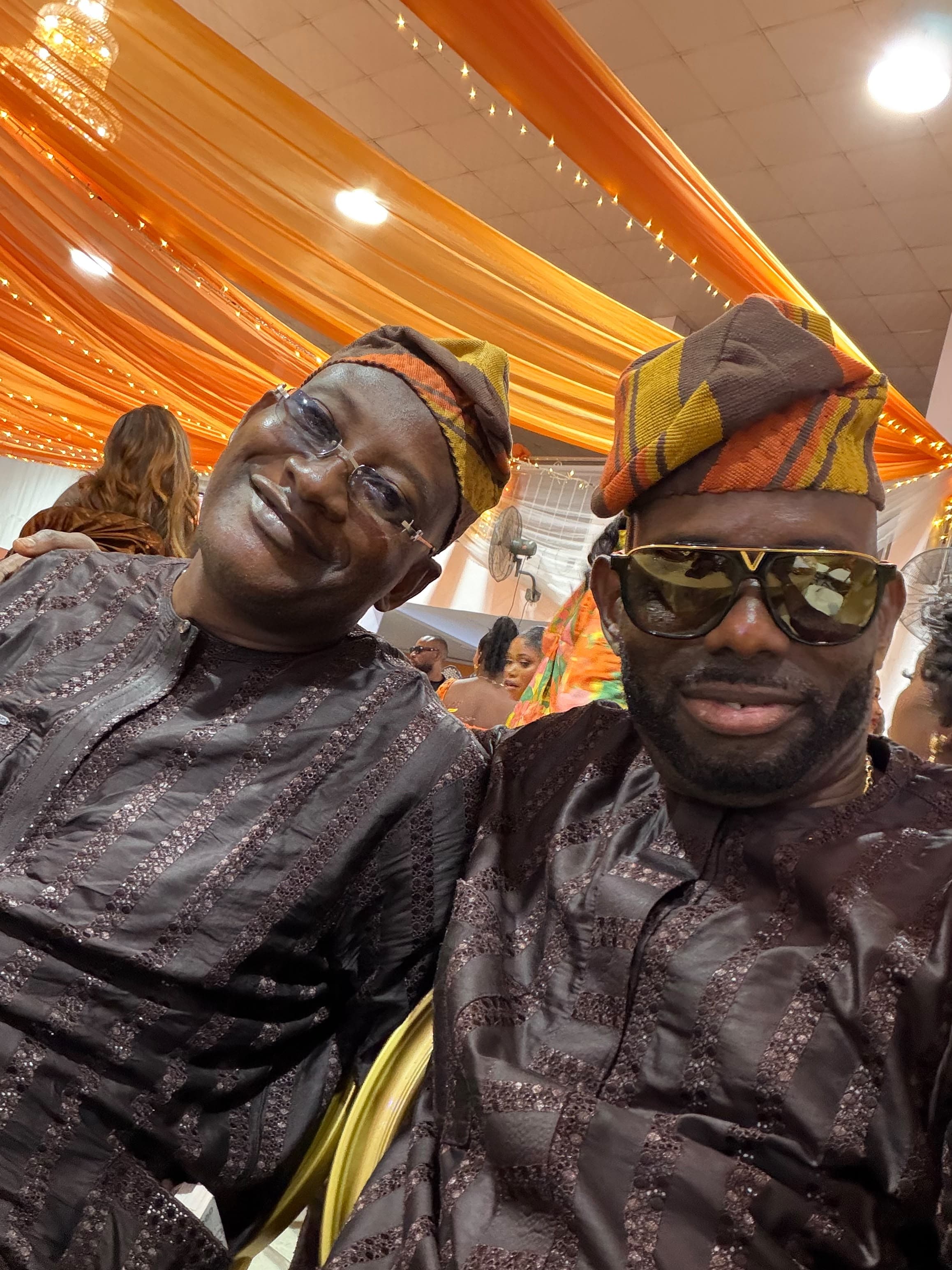 Global Voize Club representatives Hon. Prince Adeyeye and Hon. Prince Adeniyi at a party