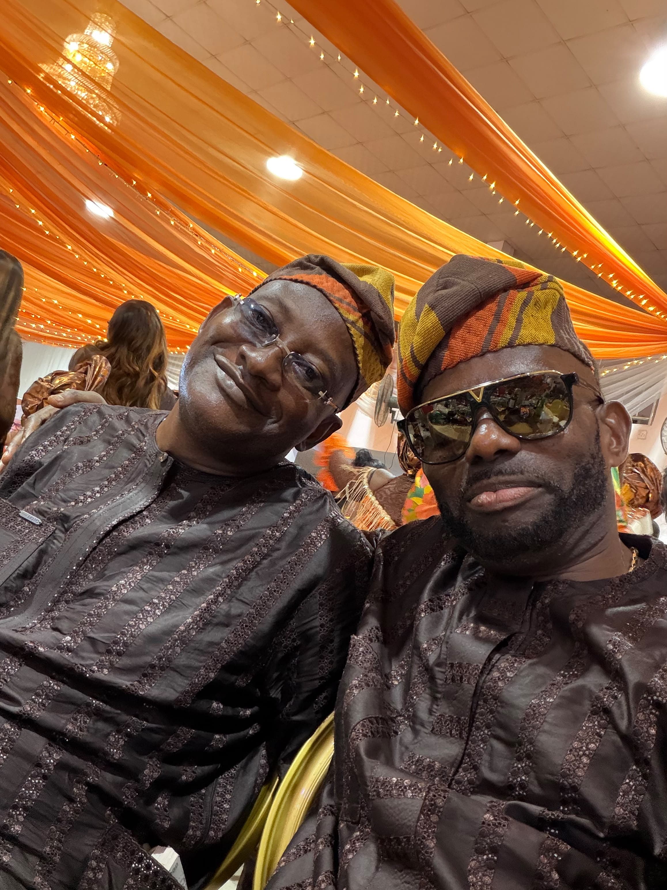 Hon. Prince Adeyeye and Hon. Prince Adeniyi representing Global Voize Club at a party